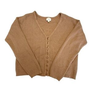 Cyrus V-Neck Cardigan Sweater Size M